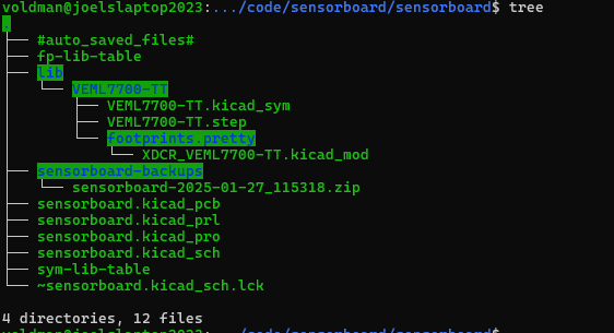 KiCad External parts library directory hierarchy