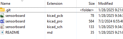 KiCad project directory